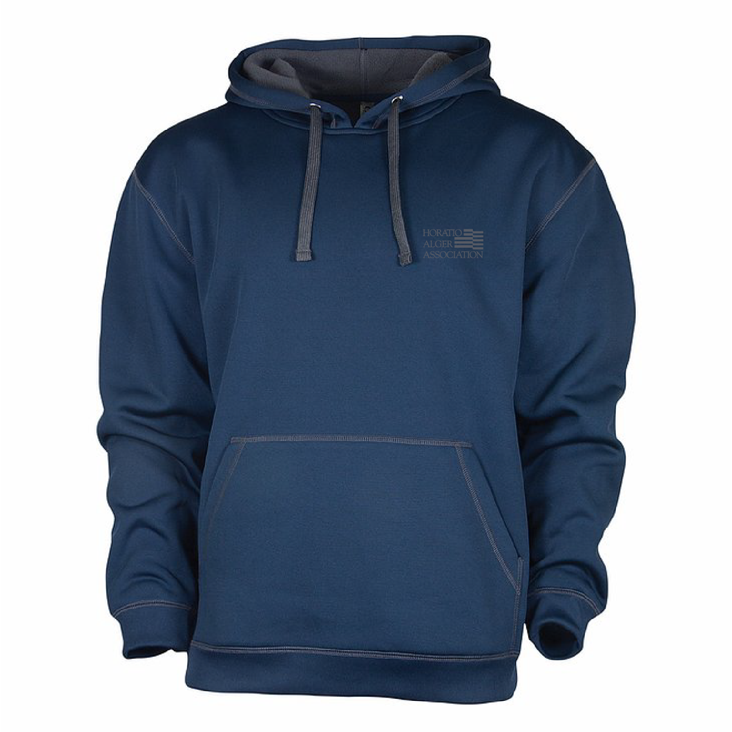 Men’s Hooded Sweatshirt – Navy – Horatio Alger Association
