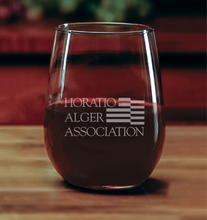 Load image into Gallery viewer, Stemless Tall Wine Glass - Horatio Alger Association
