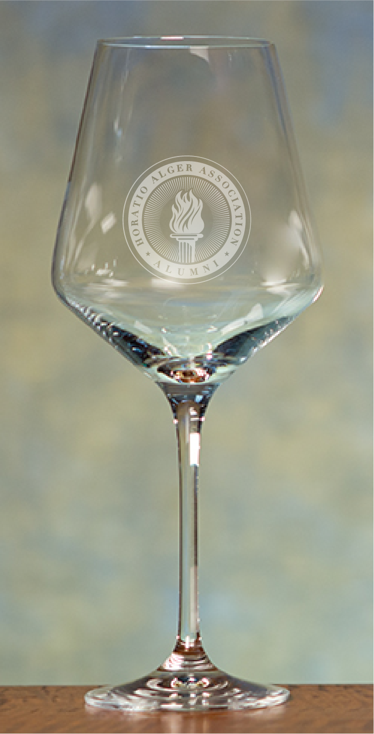 Tempo Red Wine Glass - Horatio Alger Association Alumni Medallion